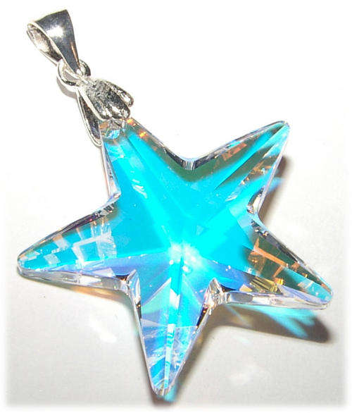 GENUINE SWAROVSKI CRYSTAL STAR PENDANT!