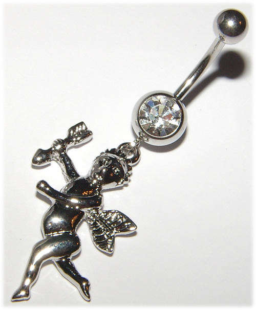 Crystal Dangling Naval Jewellery!