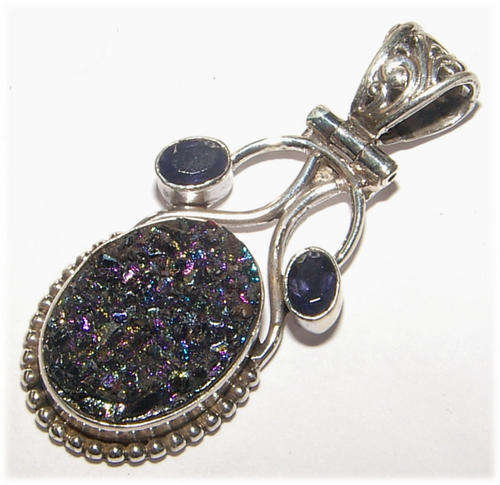 Genuine Natural Sterling Silver Pendant!