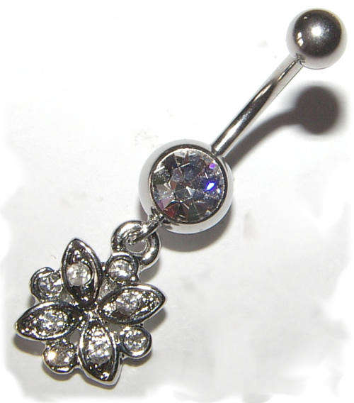 Crystal Dangling Naval Jewellery!