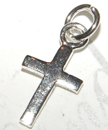 """CUTE!!!"""STUNNING STERLING SILVER CROSS PENDANT/CHARM!