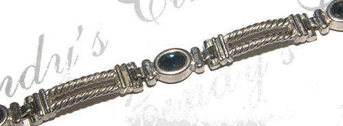 STUNNING SILVER CRYSTAL BRACELET