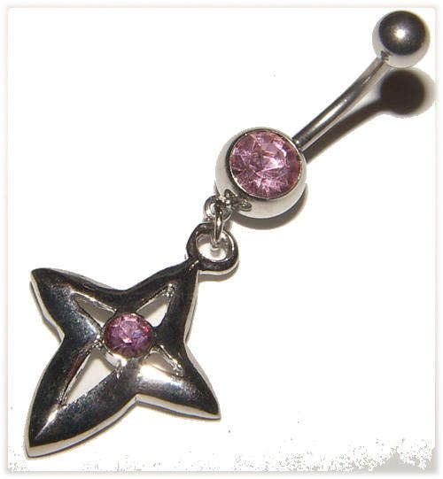 Crystal Dangling Naval Jewellery!