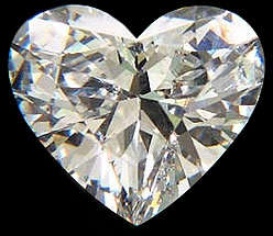 ***SWEET!*** DIAMOND WHITE HEART SHAPE SPARKLING CUBIC ZIRCONIUM -  3.3cts!!