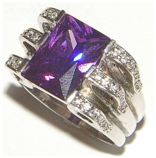 AMETHYST RING - ABSOLUTELY STUNNING - BIGGER SIZE!!