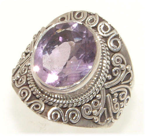 STUNNING NATURAL CITRINE IN STERLING SILVER RING!!!