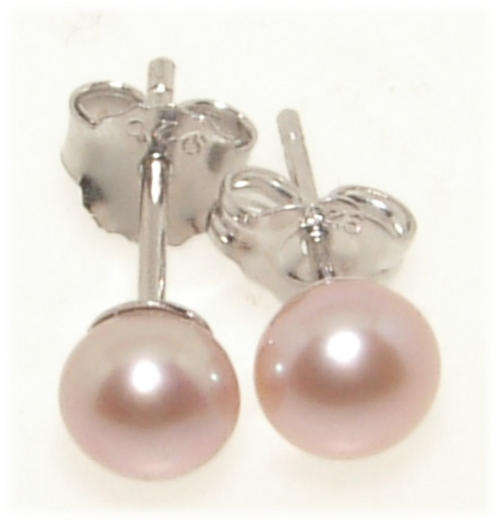 ELEGANT GENUINE PEARL STUD EARRINGS