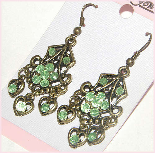 *** PRETTY*** AUSTRIAN CRYSTAL CHANDELIER EARRINGS!!!