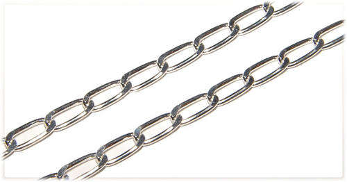 Solid Sterling Silver ITALIAN Open Link Chain!