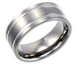 SOLID TITANIUM MEN`S BAND RING NEW!!