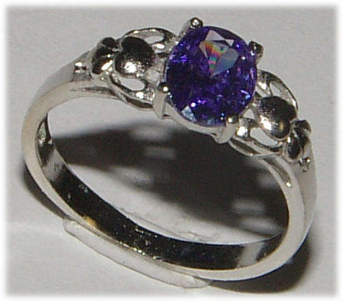 ***SWEET*** SPARKLING LAVENDER TANZANITE CZ RING!