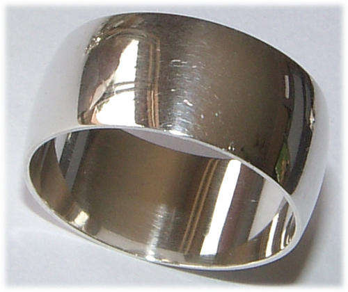 BROAD SOLID STERLING SILVER BAND!