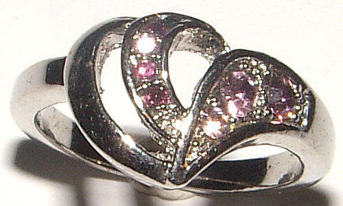 EXTREMELY BLING!!!  PINK RHINESTONE Bling-Ring!