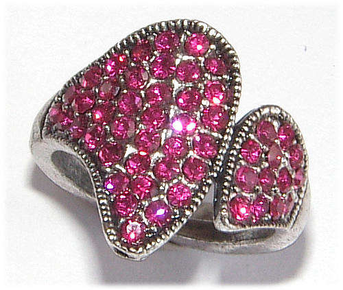 BEAUTIFUL RHINESTONE ENCRUSTED DRESS RING - ***NEW***!