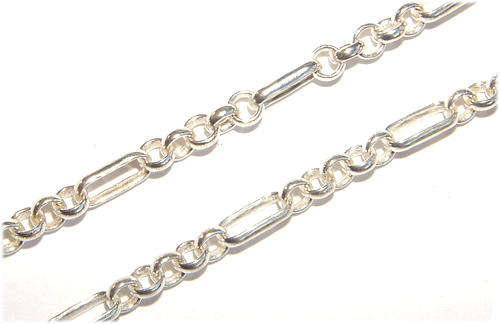 ***WOAW!!!*** Solid Sterling Silver FANCY ITALIAN BELCHER Link Chain!