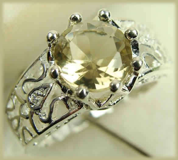 ***ABSOLUTELY FABULOUS*** NATURAL CITRINE IN SOLID STERLING SILVER RING!