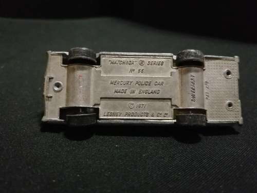 1971 Matchbox Mercury Police Car