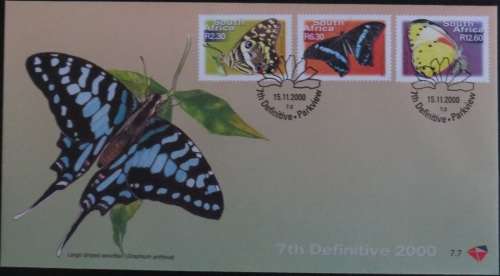 RSA 2000: 7th Def. Issue.  FDC 7.6 and 7.7   Colourful South Africa.