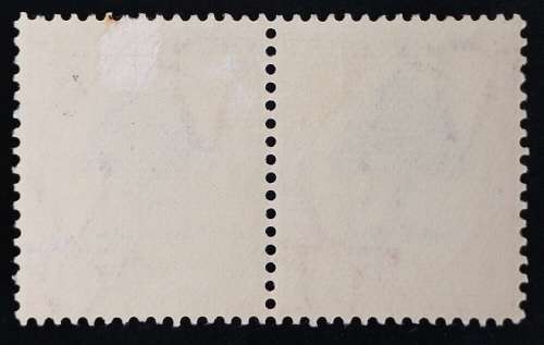 SACC 48v: Roto printing Pretoria Definitive issue. 6d Green and orange pair, variety `White Orange`