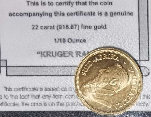 1/10 Kruger coin