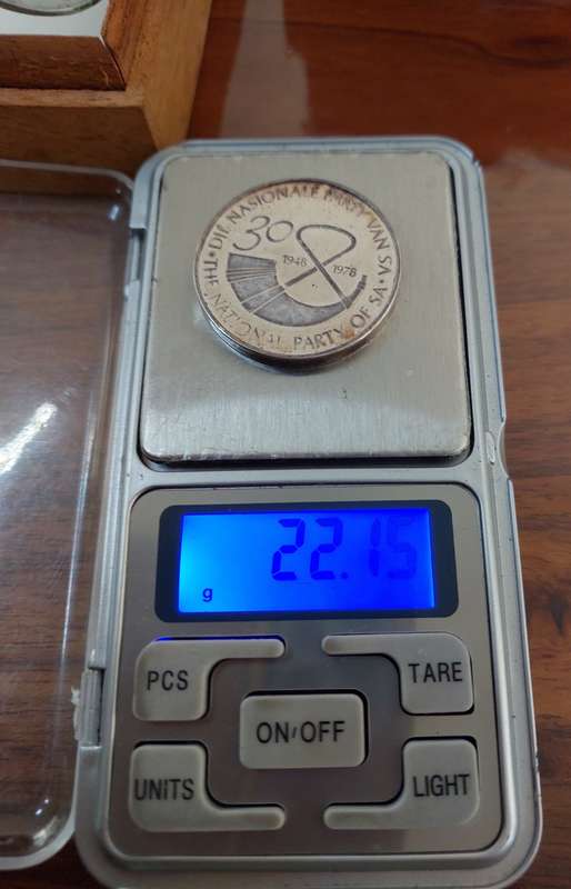 The national party of Sa .925ag gram 22.15 sterling silver 30 years as per photo