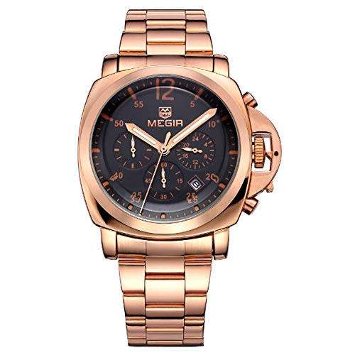 **LOW SHIPPING** MEGIR MENS CHRONOGRAPH WATCH WITH WATCH BOX