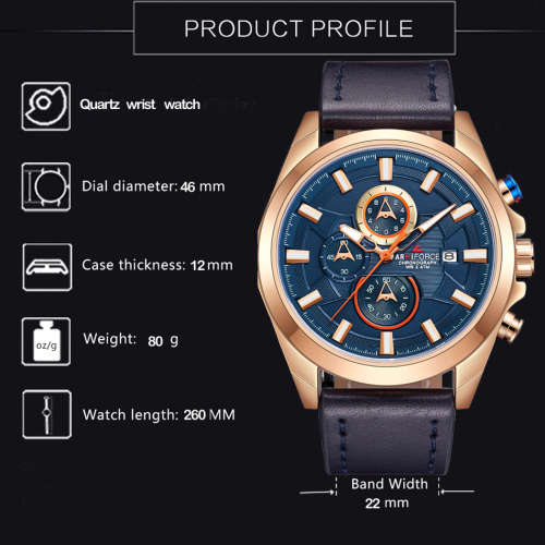 **BLACK FRIDAY** ARMIFORCE MENS 8006 FULLY FUNCTIONAL CHRONOGRAPH WATCH
