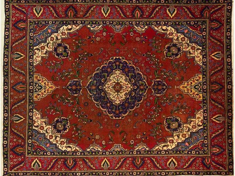 Magnificent Huge Hand Knotted Tabriz Authentic Persian Carpet 3.68m  x 2.78m - Great Condition