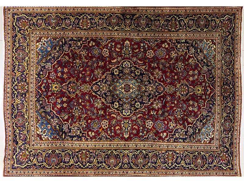 Magnificent Huge Authentic Persian Hand Knotted Kashan Carpet 3.47m x 2.45m ! - As New !