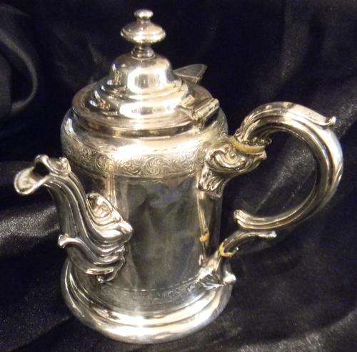 Rare & Stunning Hallmarked Silver Plate Double Spouted Tea Pot - 1863 - Elkington & Co