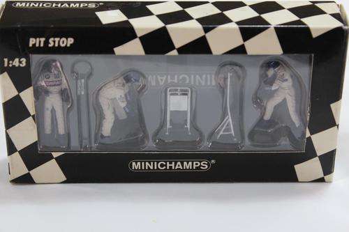 *Minichamps * Scale 1:43 Pitstop Pit Crew for BMW Williams F1 Team - RARE ! Pristine in BOX
