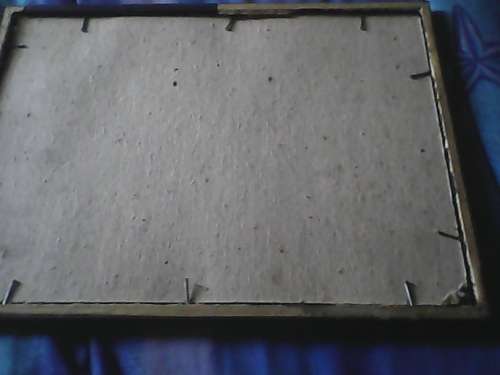 black frame with glass