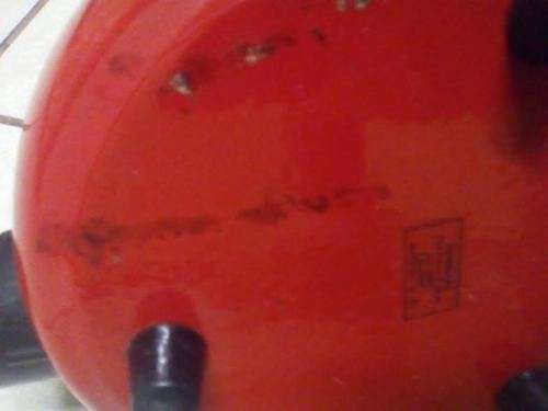 vintage red kettle