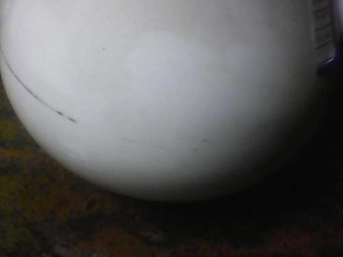 big white teapot