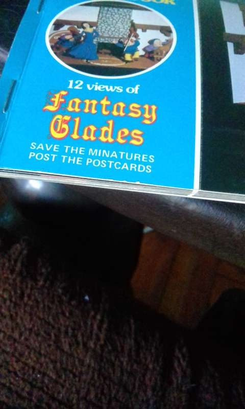 vintage postcard book fantasy glades 12 views