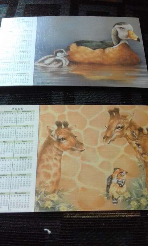 6 WILDLIFE POSTCARDS