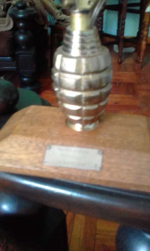 vintage  copper mortier fluid lighter