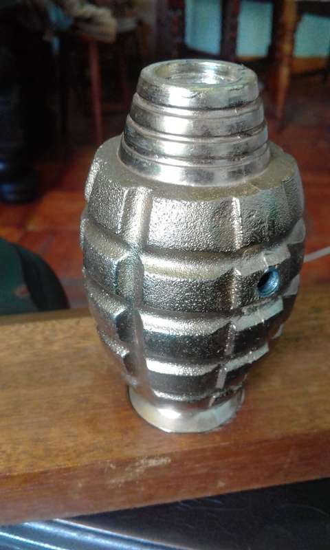 vintage  copper mortier fluid lighter