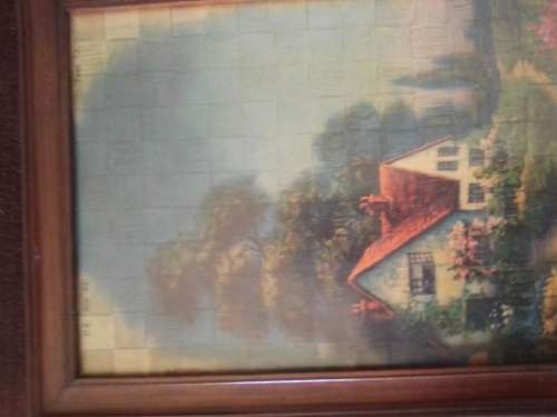 FRAMED PICTURE WITH GLASS
