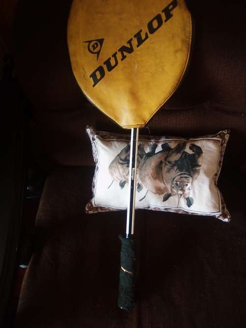 vintage slazenger racket in dunlop casing
