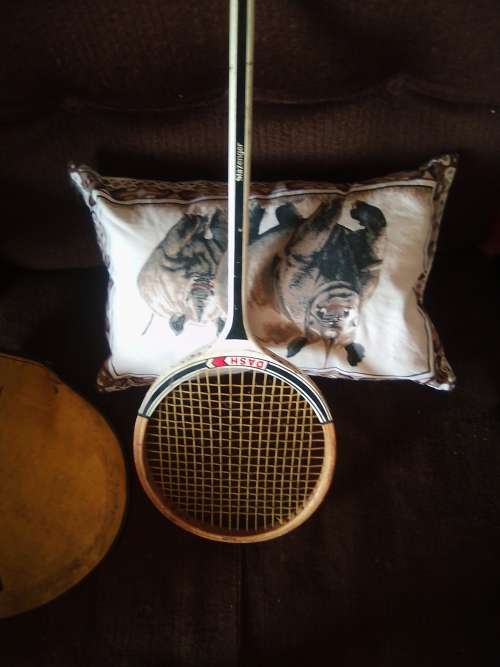 vintage slazenger racket in dunlop casing
