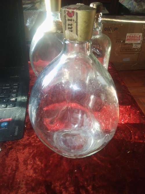 vintage dimples whiskey bottle