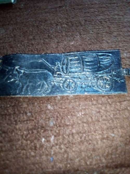 vintage leather ossewa bookmark