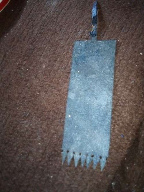 vintage leather ossewa bookmark
