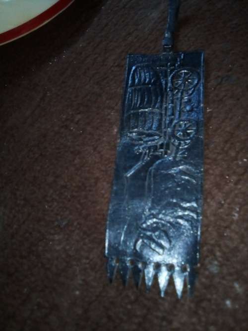 vintage leather ossewa bookmark