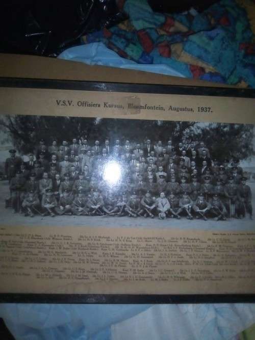 FRAMED PHOTO  VVS OFFISIERE KURSUS 1937