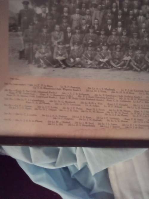 FRAMED PHOTO  VVS OFFISIERE KURSUS 1937