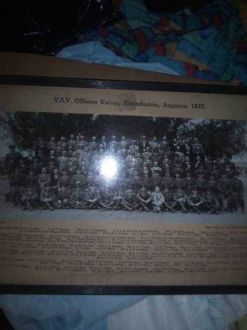 FRAMED PHOTO  VVS OFFISIERE KURSUS 1937