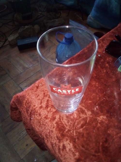 CASTLE LAGER BEER GLASS