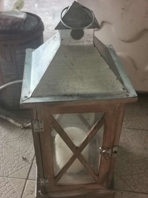 VINTAGE HANGING HOLDER  IN DOOR OR OUTDOOR FOR CANDLES OR LANTERN